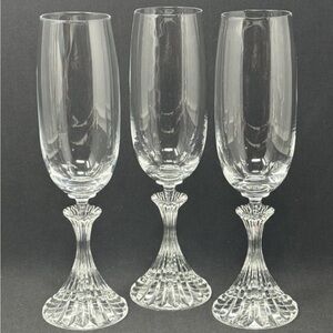 Mikasa "The Ritz" Champagne Flutes - Set Of 3